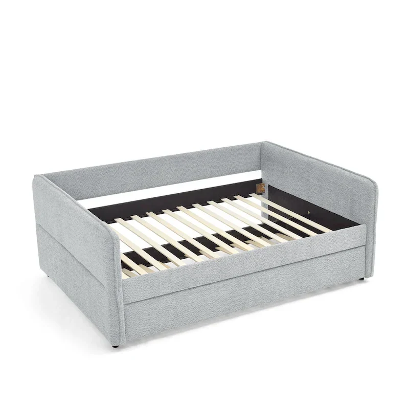 Full Boucle Daybed with Trundle