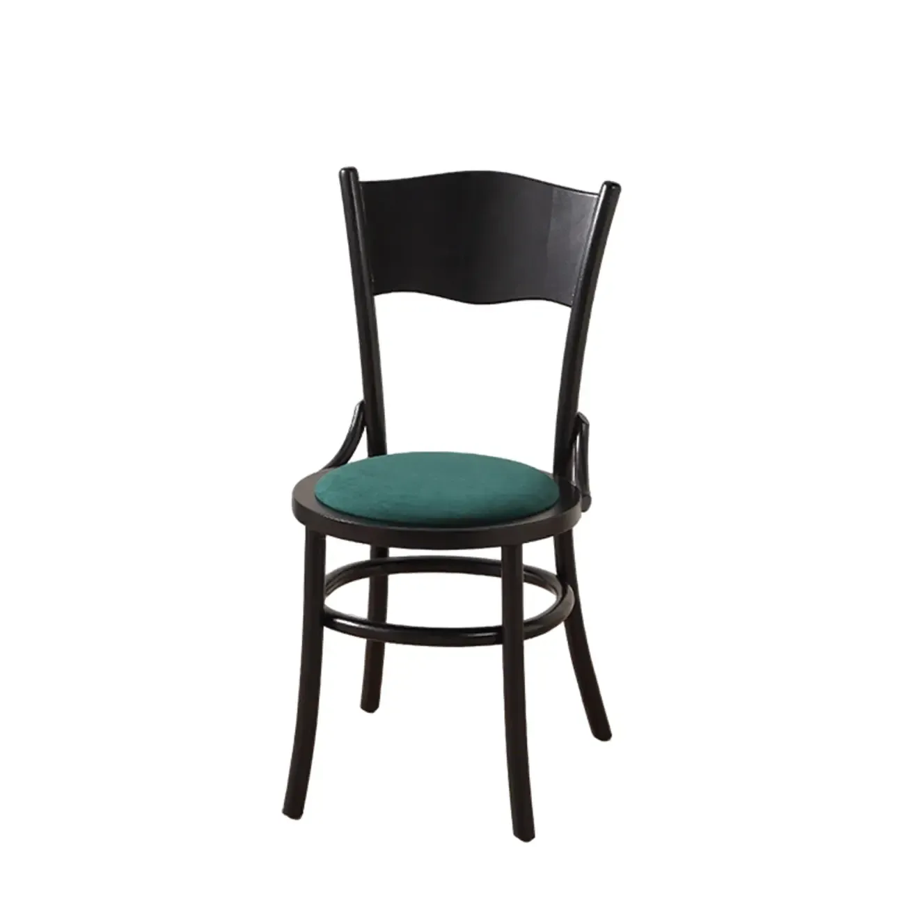 Mid-Century Modern Round Wood Dining Chair