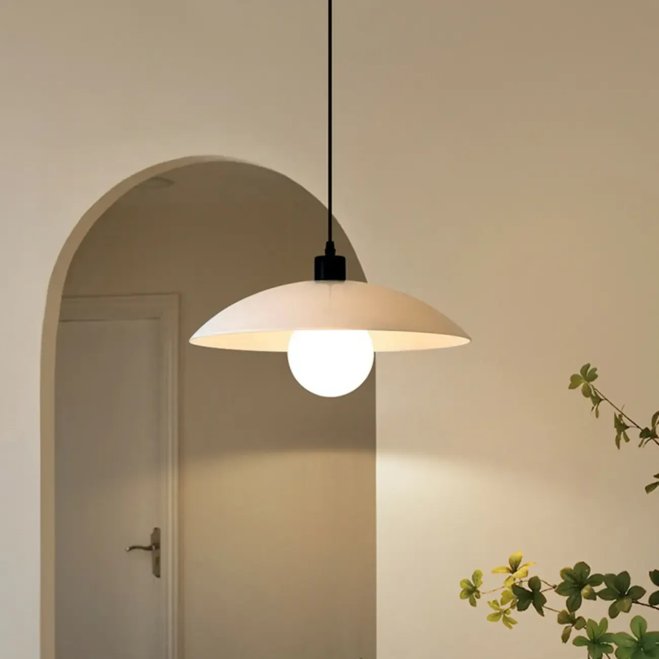 Modern White Glass Adjustable Dining Pendant Lighting