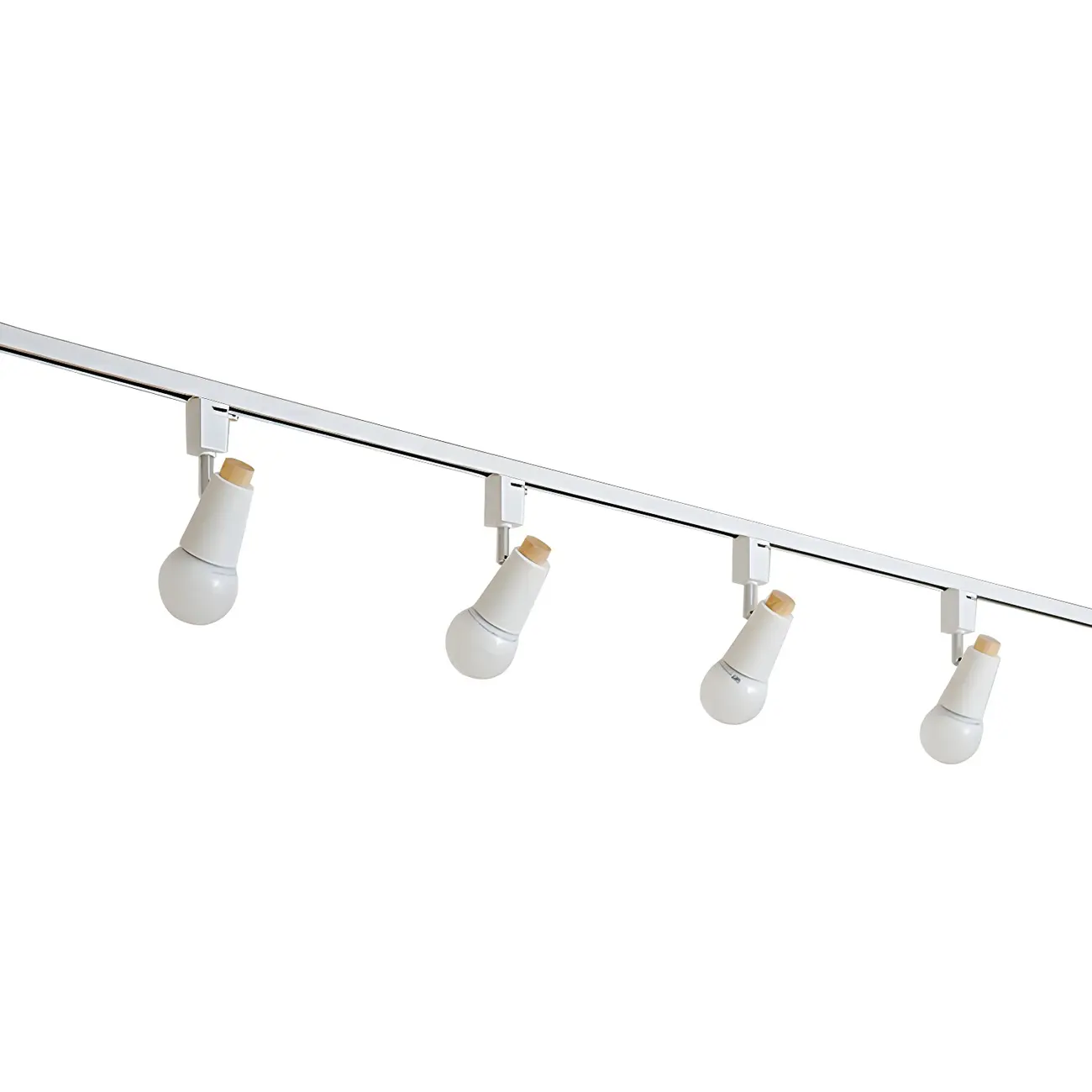 4-Light Modern Conical Adjustable Semi Flush Track Light