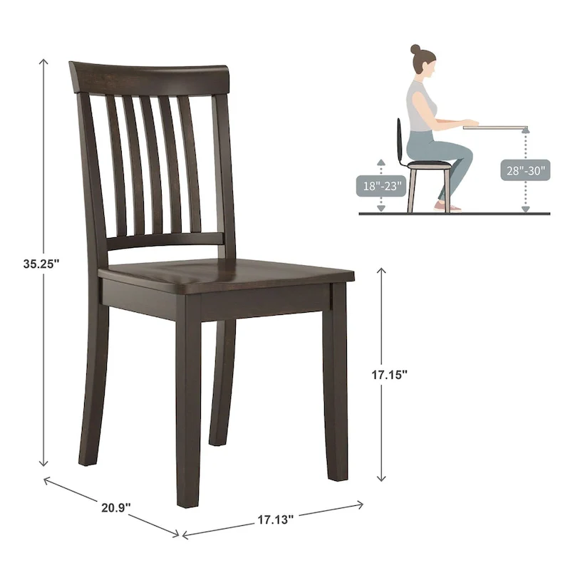 Wilmington II Round Pedestal Base Antique Black 5-Piece Dining Set by iNSPIRE Q Classic