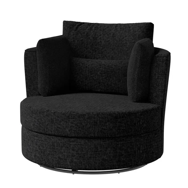 Chenille Swivel Soft Modern Upholstered Accent Chair (Set of 2)
