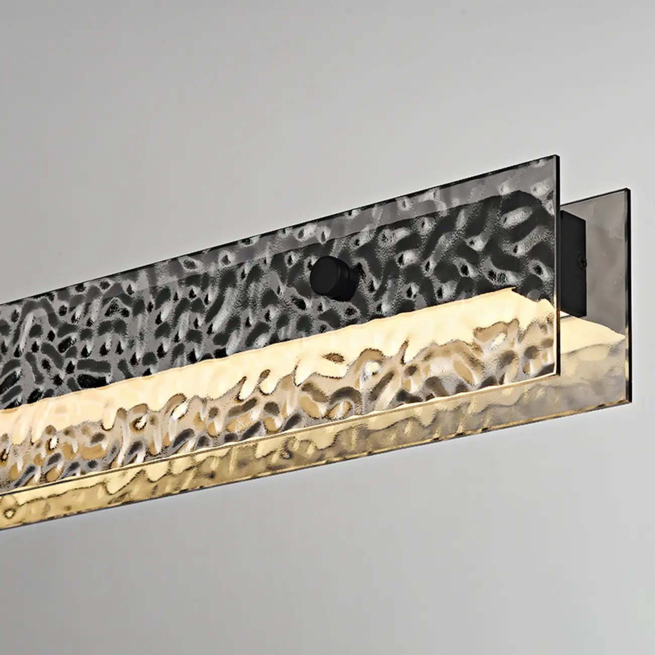 Black Rectangular Dimmable LED Kitchen Island Pendant Light