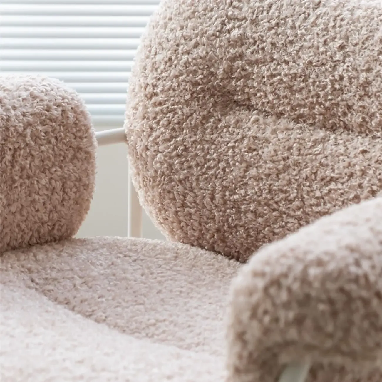 Modern Square Arm Fabric Accent Chair with Tufting