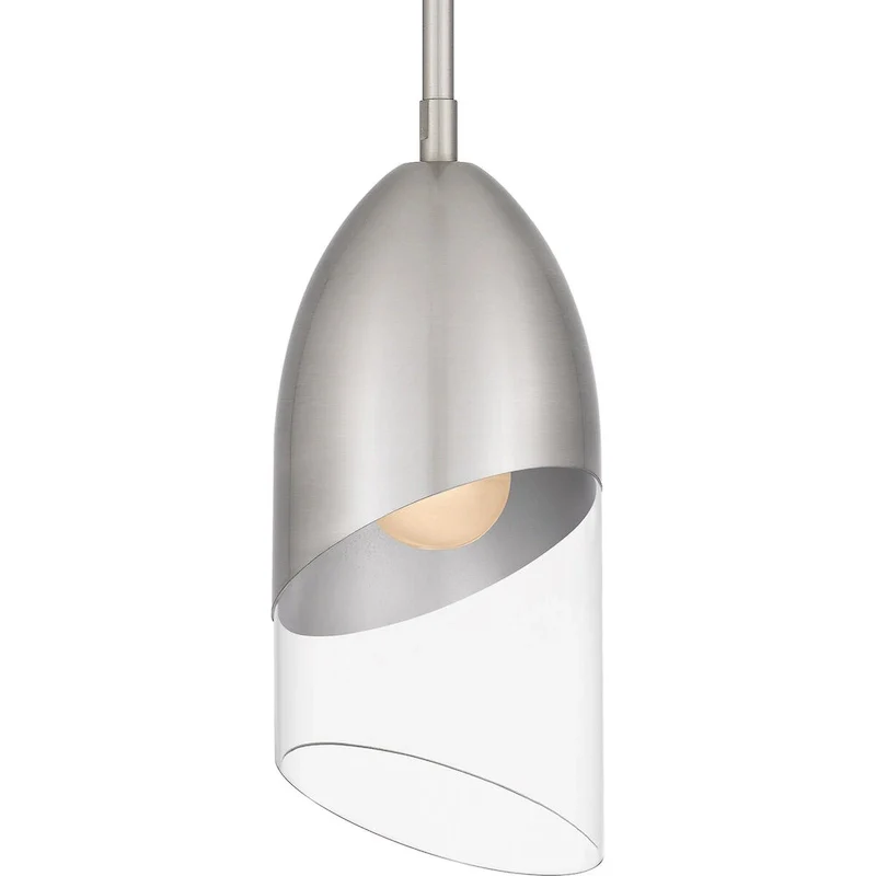 Haynes 1-Light Brushed Nickel Mini Pendant Light