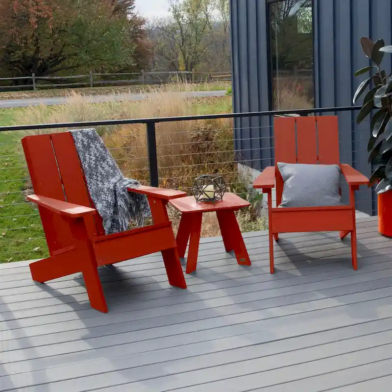 HIGHWOOD 3-piece Adirondack Chairs and Side Table Set