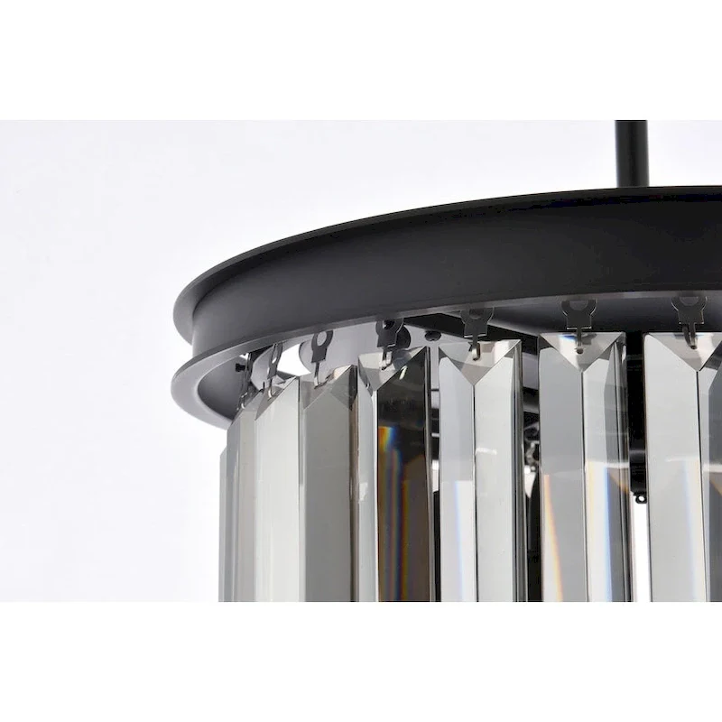 Royce Edge 3-Light Matte Black Pendant