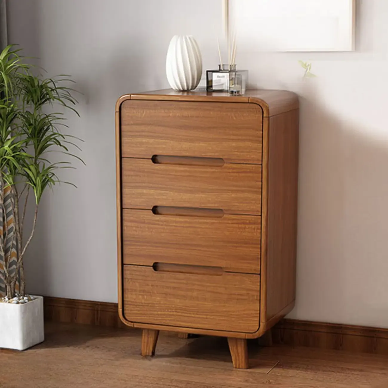 Elegant Large Brown White Wood Bedroom Chests with 9 Drawer