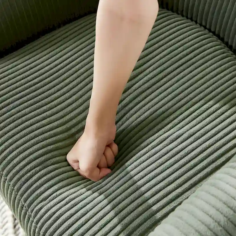 Green 26.38 Swivel Arm Chair with Ottoman