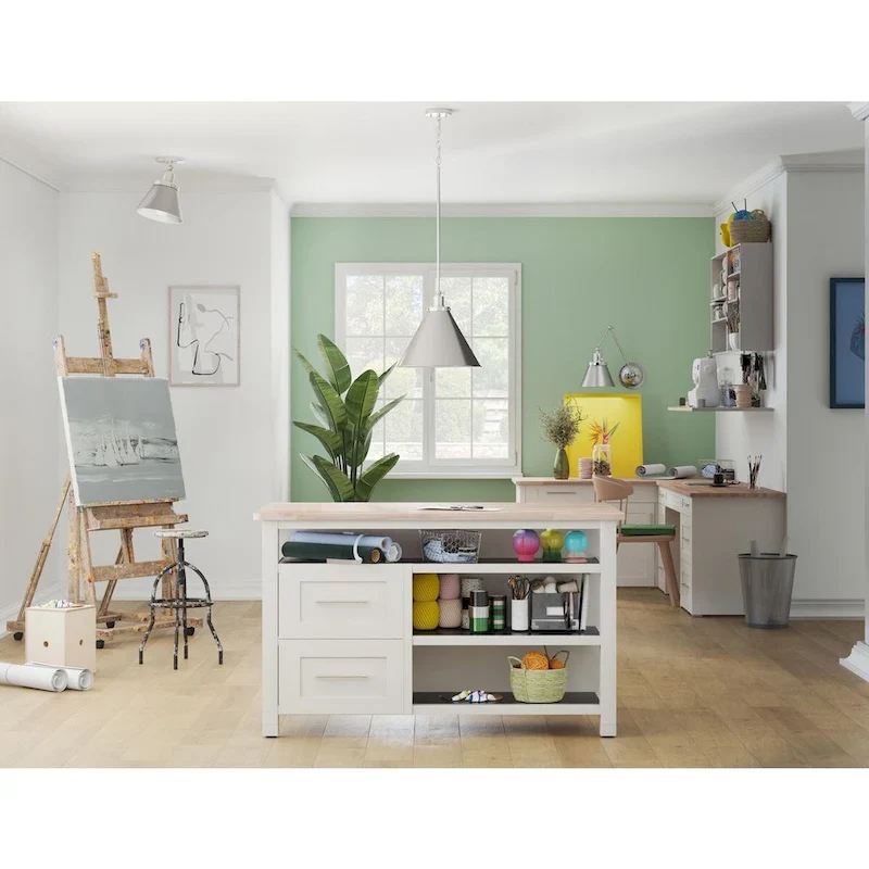 Hinton Collection One-Light Brushed Nickel Modern Farmhouse Pendant - 16 in x 16 in x 14 in