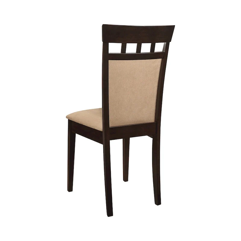 Alencon Beige and Cappuccino Upholstered Dining Chairs (Set of 6)