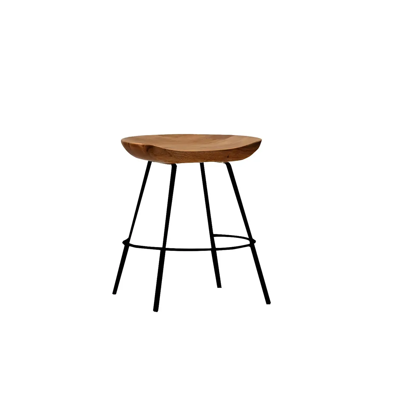 Modern Solid Wood Counter Height Bar Stools