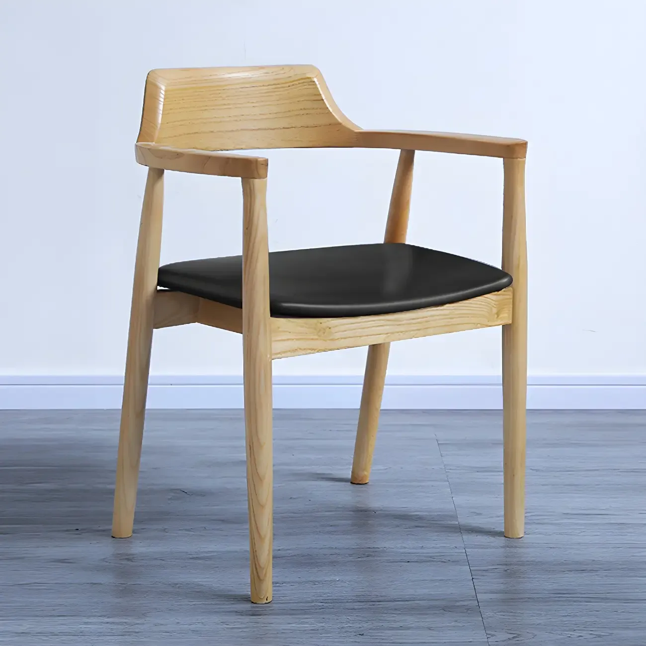 Mid Century Solid Wood Dining Chair Set of 2