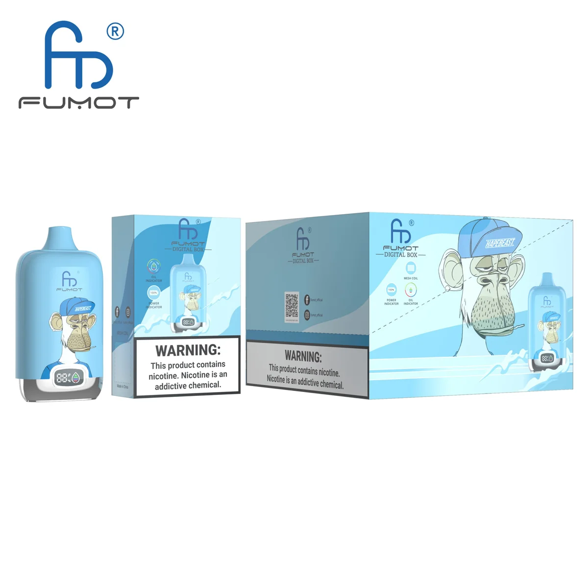 Fumot Digital Box 12000 Bingo Crush – 10er-Displaybox mit Einweg-Vape und Einzelpackung