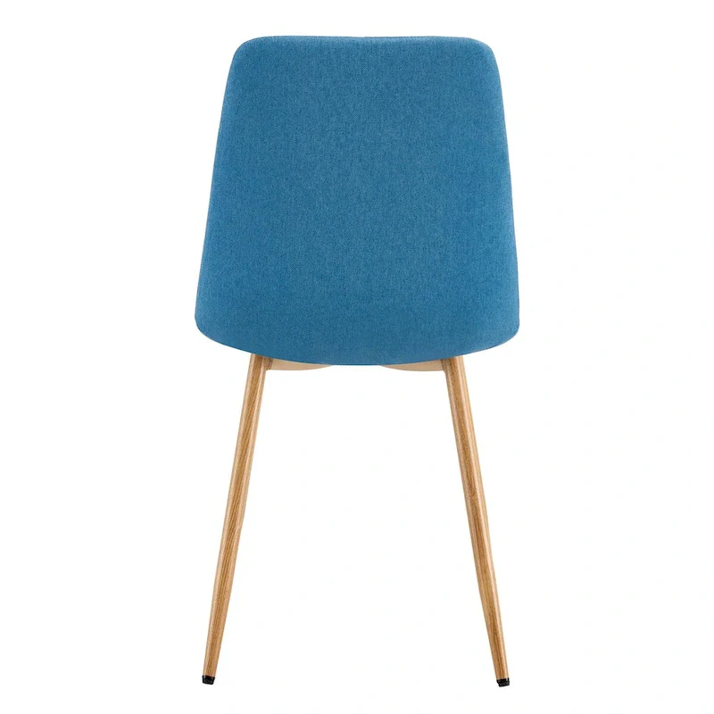 Linen Upholstered Metal Leg Side Chair (Set of 4)