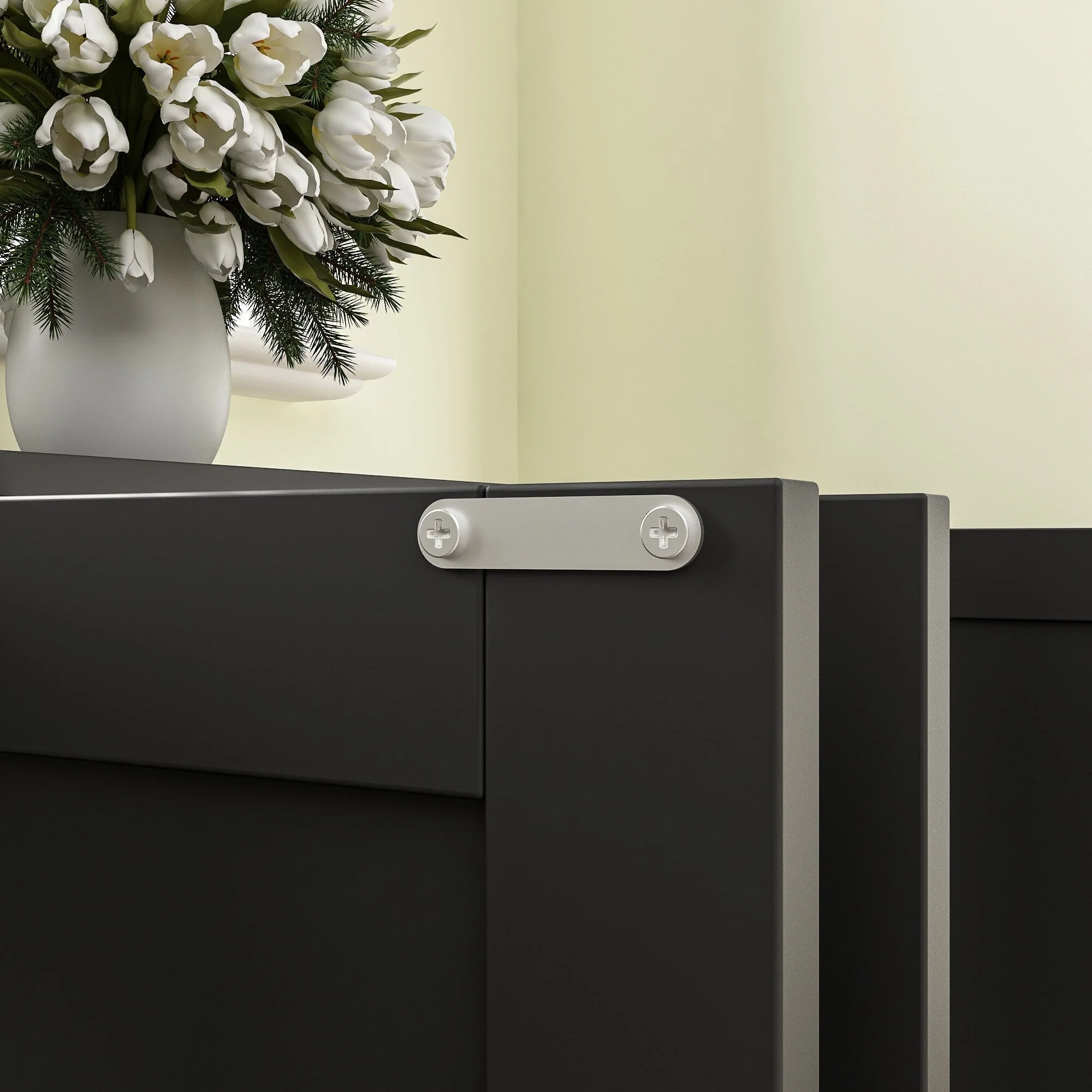 Double Pet Privacy Washroom Cat Litter Box Concealment Furniture