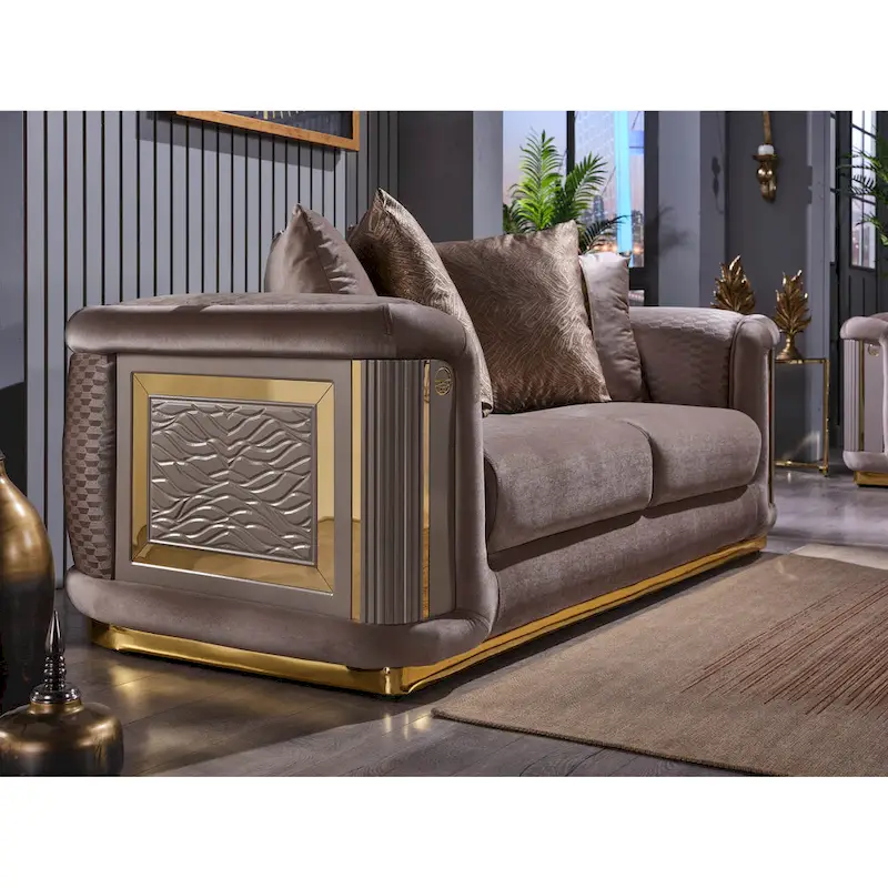 Ella 3-piece Living room Set Square Arms