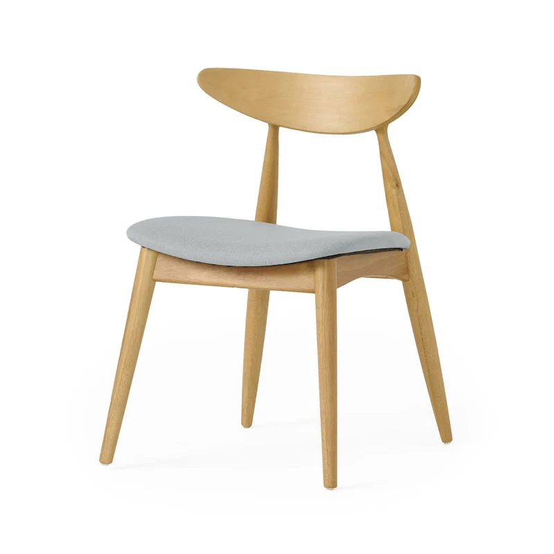 Barron Mid-Century Modern Dining Chairs (Set of 2) by Christopher Knight Home - 22.50   W x 19.75   L x 28.75   H