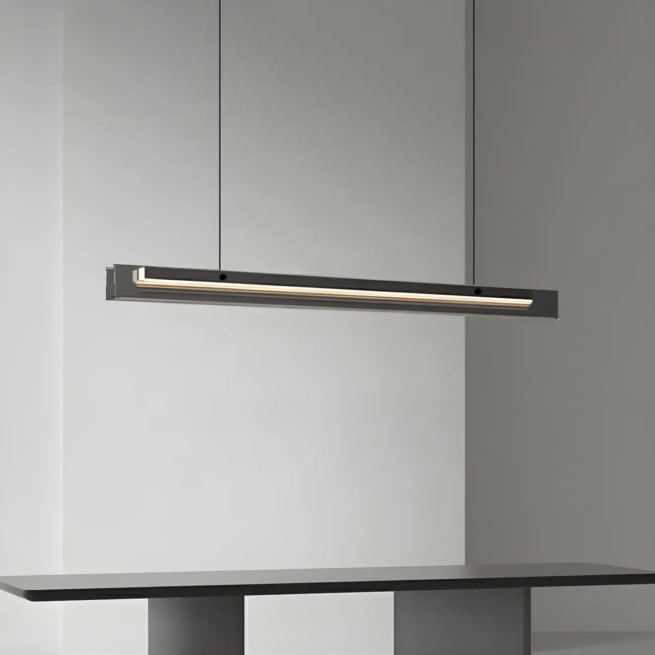 Modern Black Dimmable LED Island Pendant Light for Kitchen