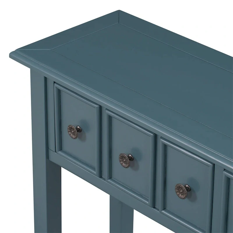Harper & Bright Designs Rustic 4-drawers Long Entryway Console Table