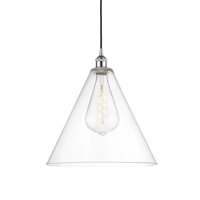 Innovations Lighting 616-1P-18-16 Edison Cone Pendant Edison Cone 16