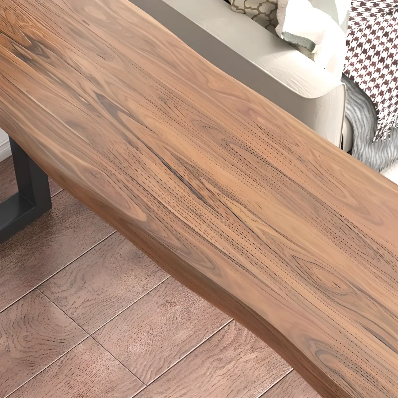 Scandinavian Natural Wood Sled Base Bar Tables