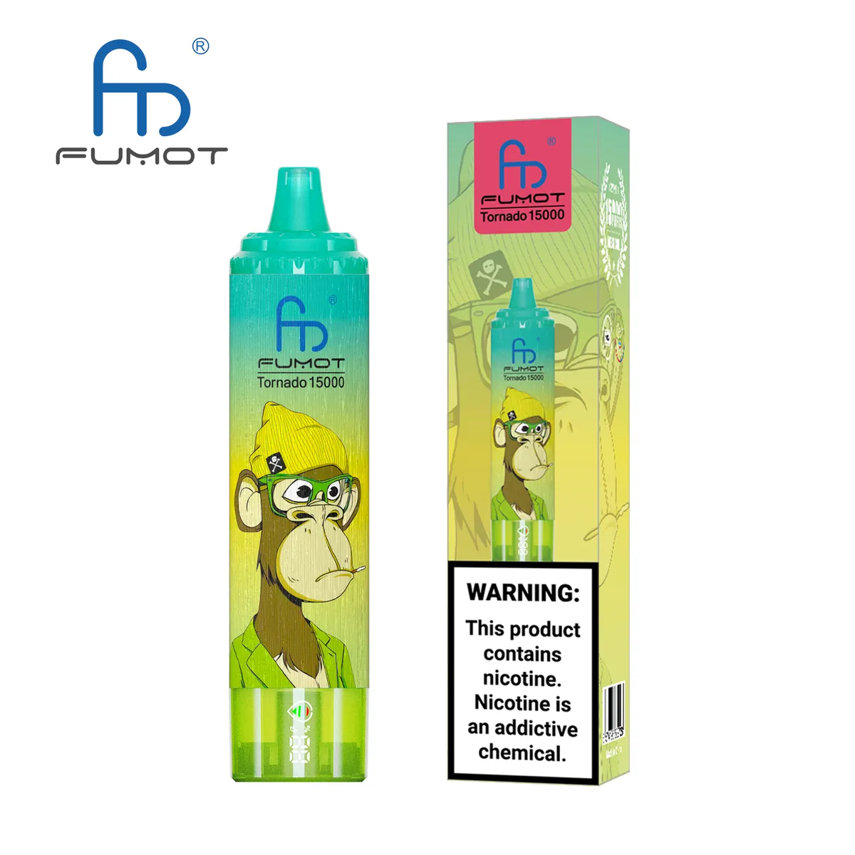 Fumot Tornado 15000 Lemon & Lime – Einweg-Vape mit Einzelverpackung