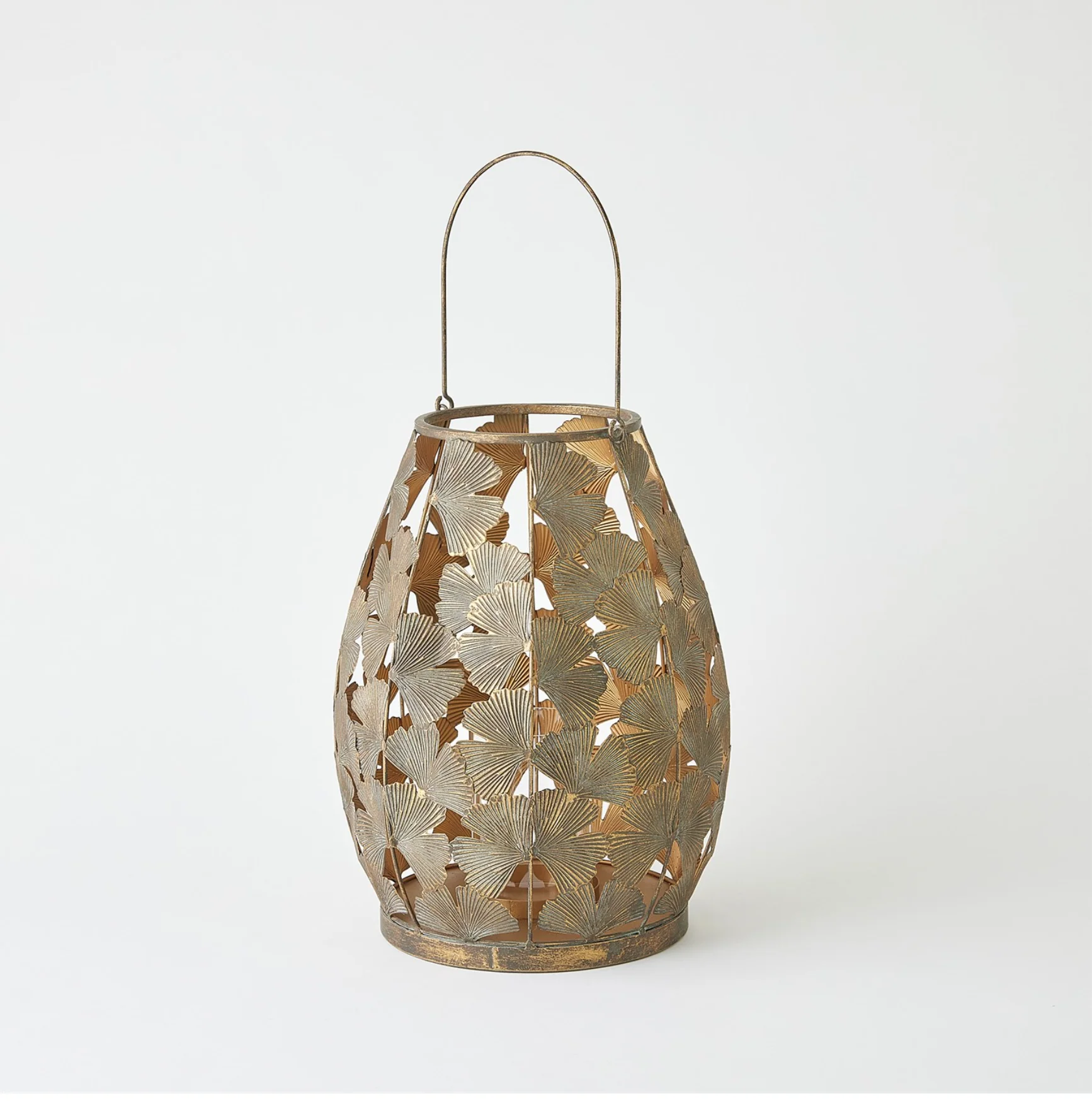 GINKGO LEAF LANTERNS-BRONZE