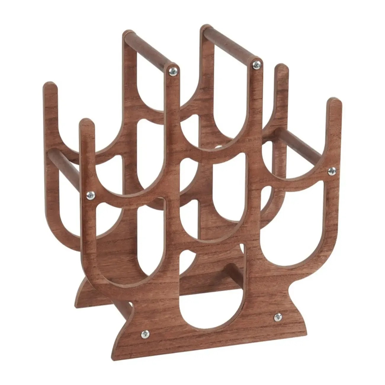 Wooden Stackable Nestable Countertop Wine Holder Bottle