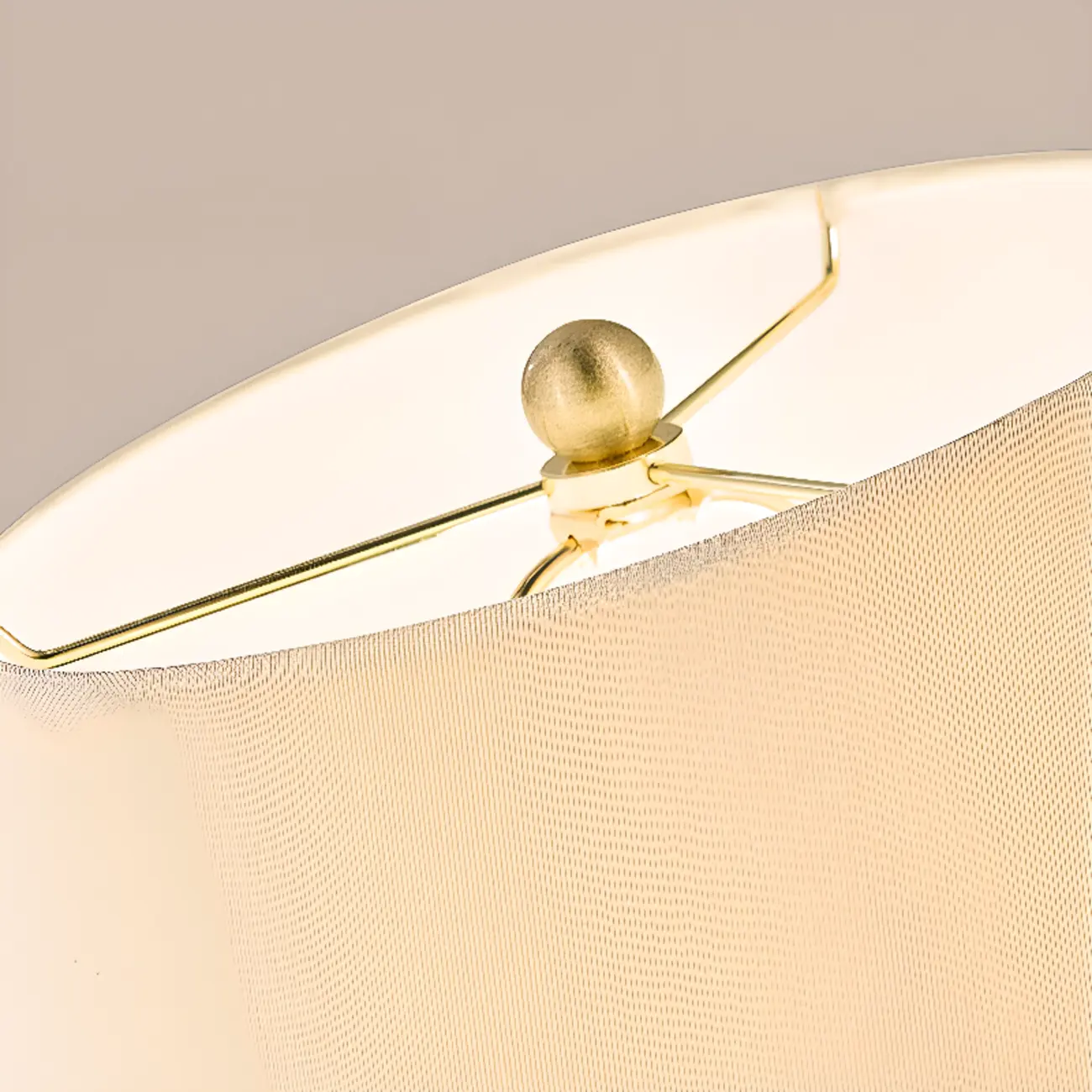 Elegant Ceramic Table Lamp with Geometric Fabric Shade