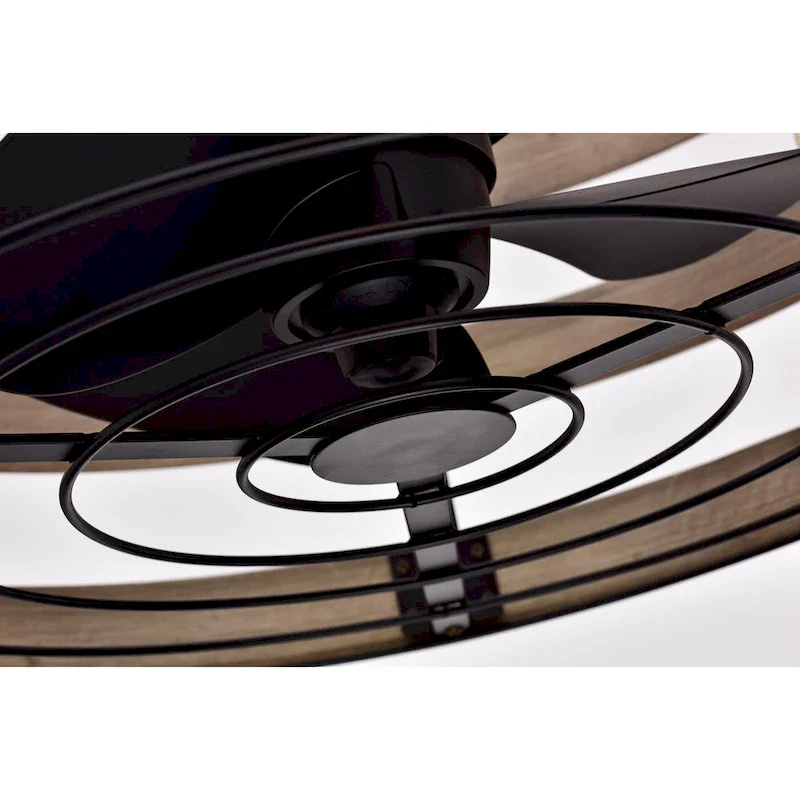 Eden Ceiling Fan 20-Inch 3-Light Metal Drum Shade (Includes Remote)