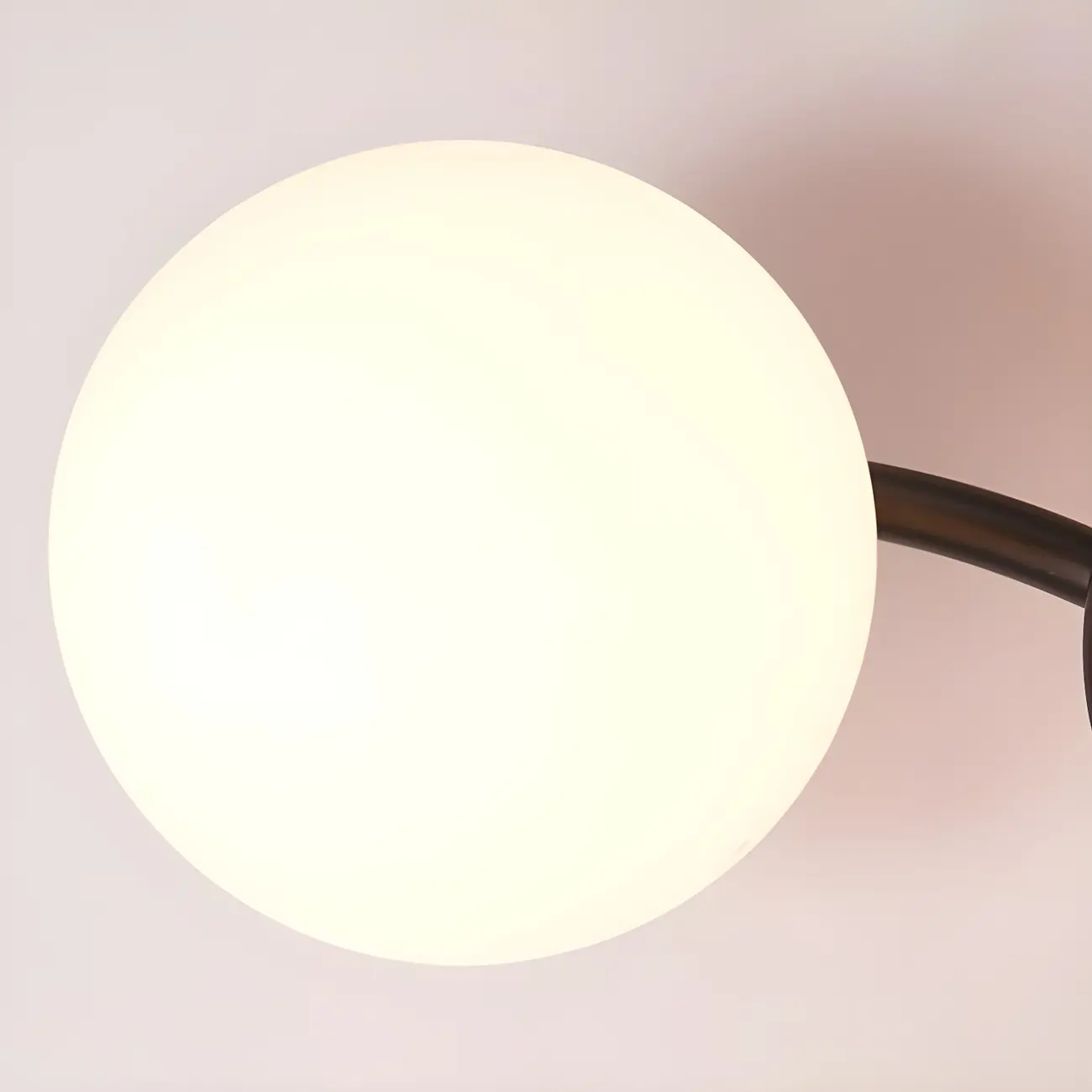 Modern Globe Glass Twisted Golden Dual Vanity Light