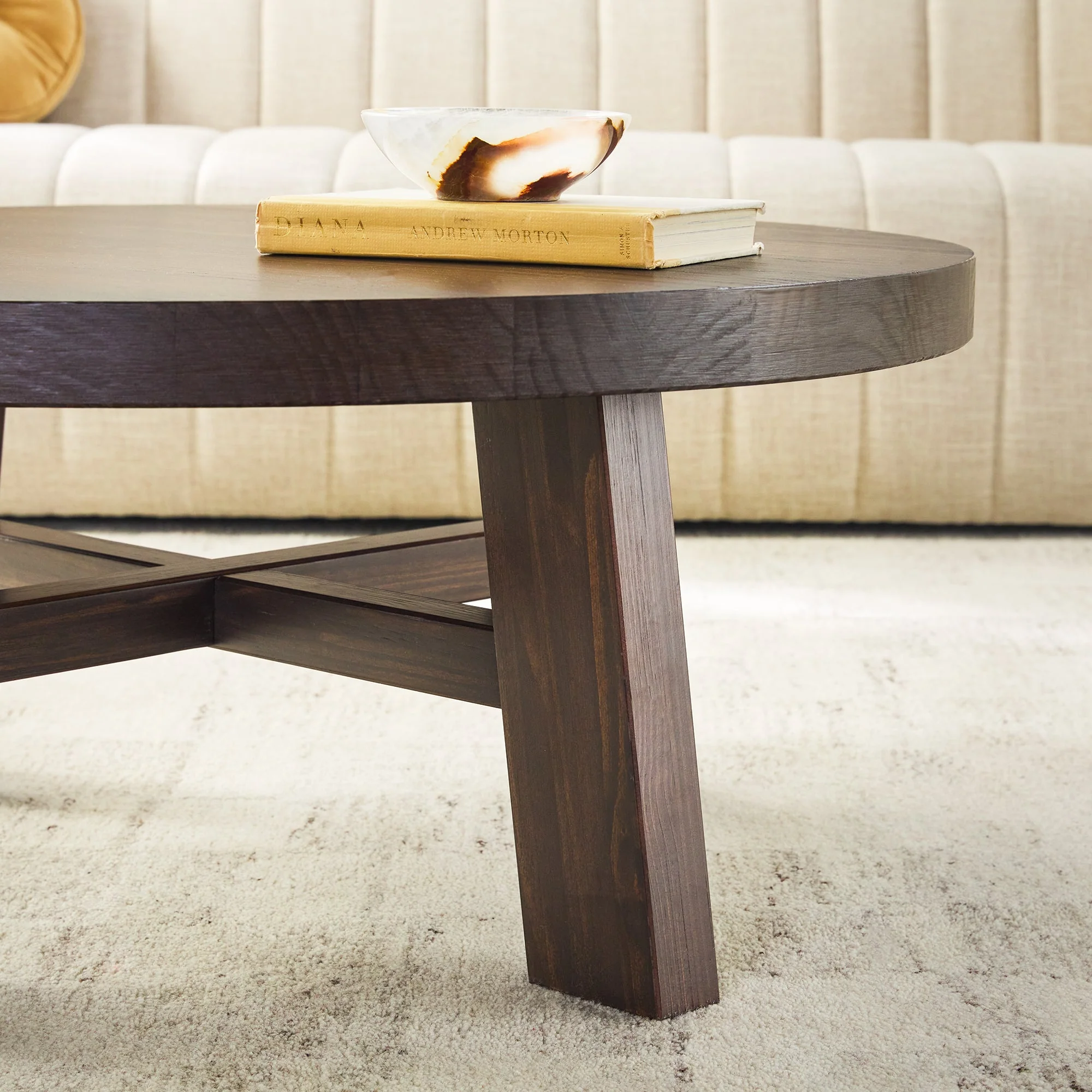 Colt Modern Farmhouse Easy Assembly 36 Coffee Table