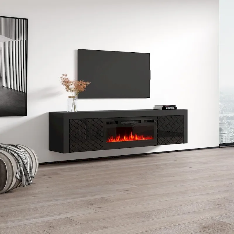 Dia BL-EF Electric Fireplace 71 TV Stand