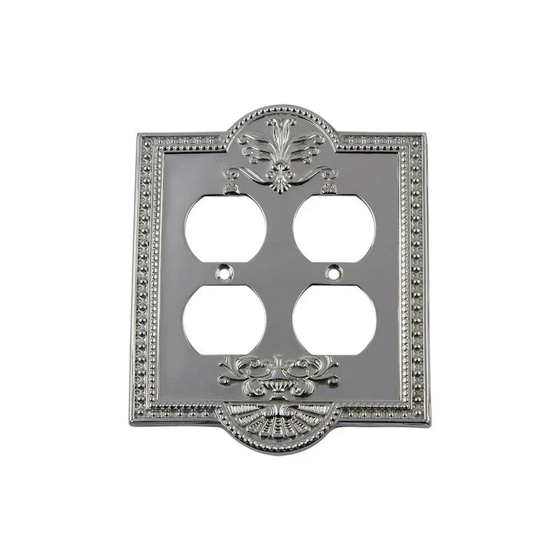 Nostalgic Warehouse MEA_SWPLT_D2 Meadows Double Duplex Wall Plate