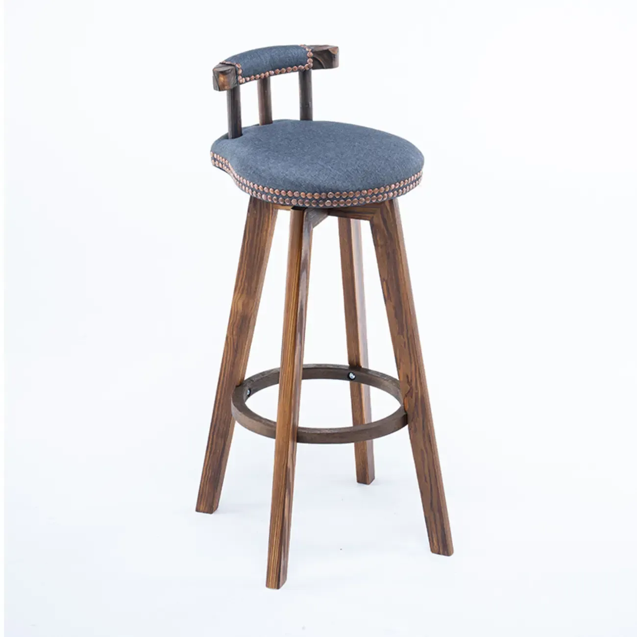 Bar Height Swivel Leather Modern Bar Stools