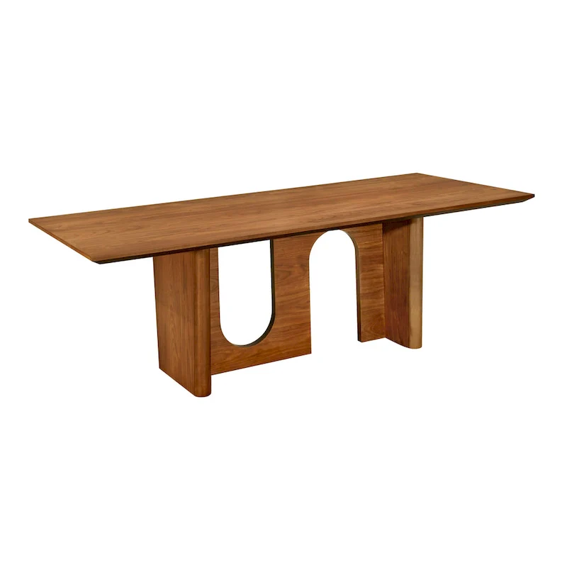 Satra Walnut Rectangular Dining Table - 92W x 39.3D x 30H