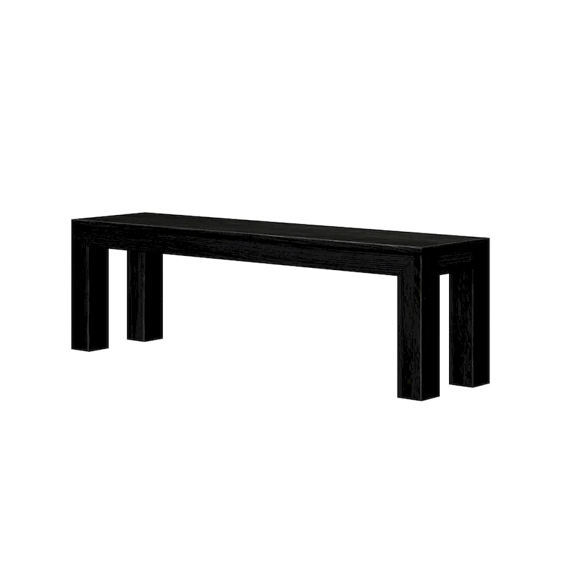 Plank and Beam Solid Wood Modern Dining Bench - 61