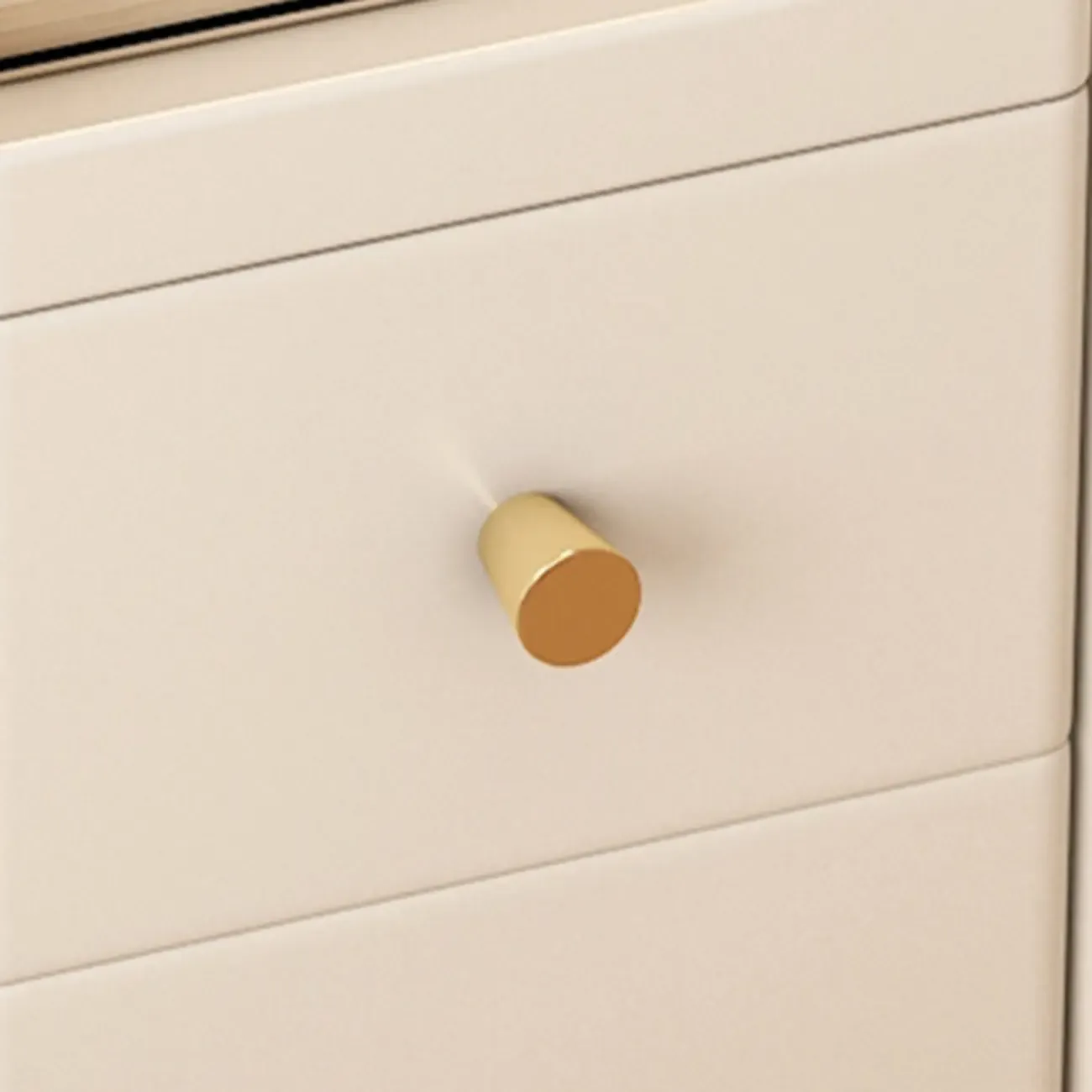 White Wood Narrow Nightstands with Drawers