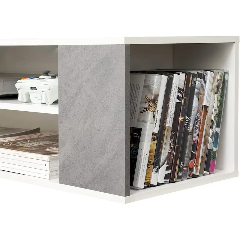 WAMPAT Floating TV Stand Shelf Wall Mounted Entertainment Center Floating Cabinet Media Hutch Under TV, 39 Inch