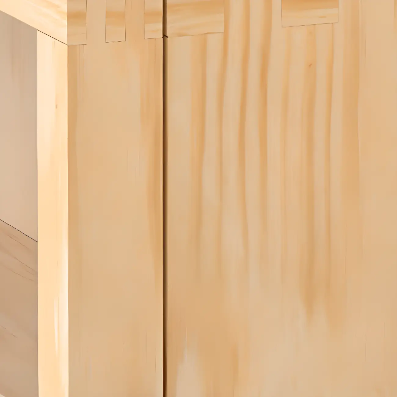 Modern Wooden Natural Open Back Cube Bookcase