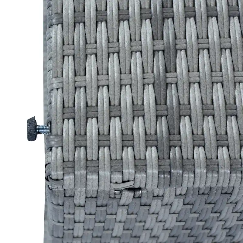 Modular Daybed Sunbed Patio Canopy Bed Wicker Conversation Set