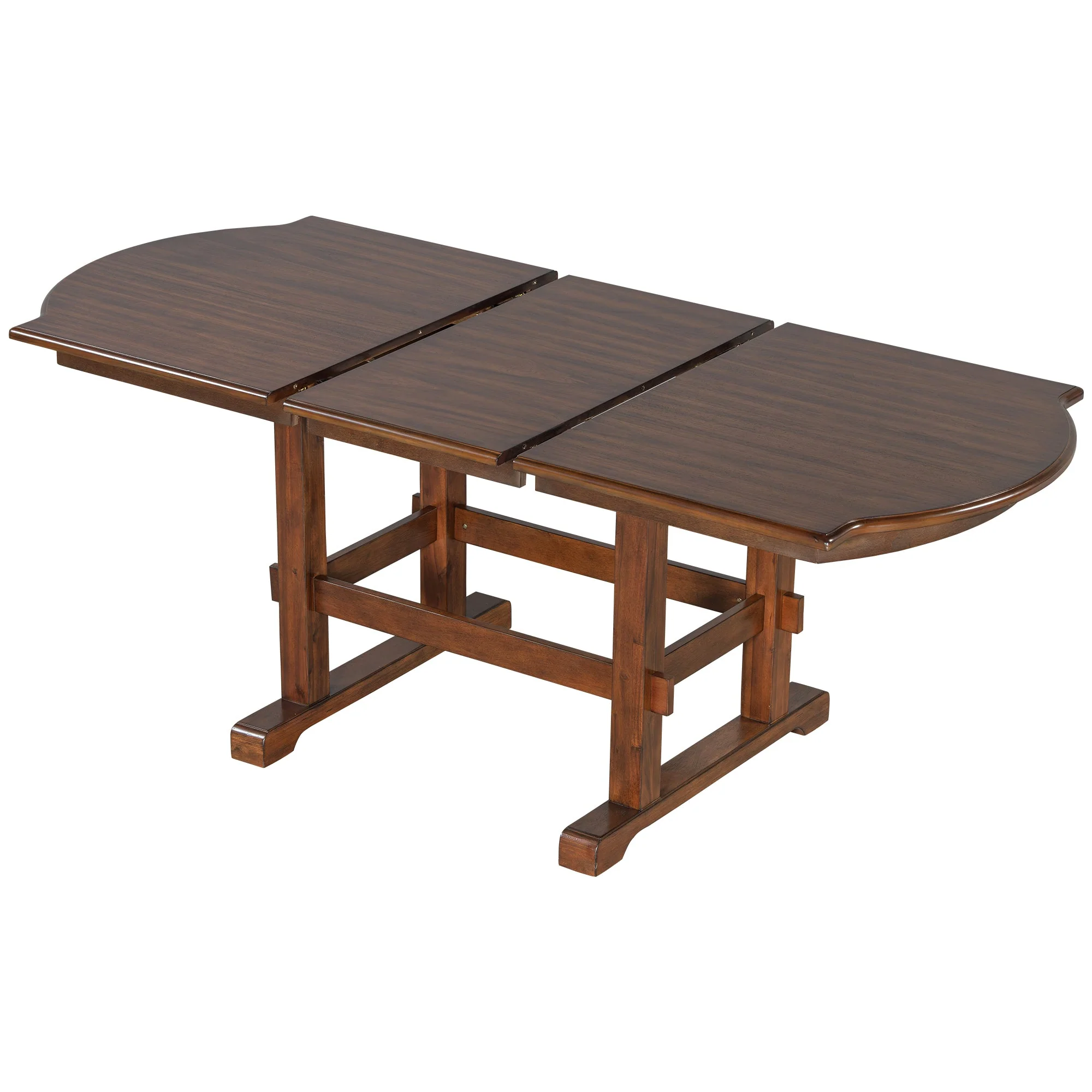 Traditional Farmhouse 6 Pieces 78 Extendable Dining Table Set with Bench