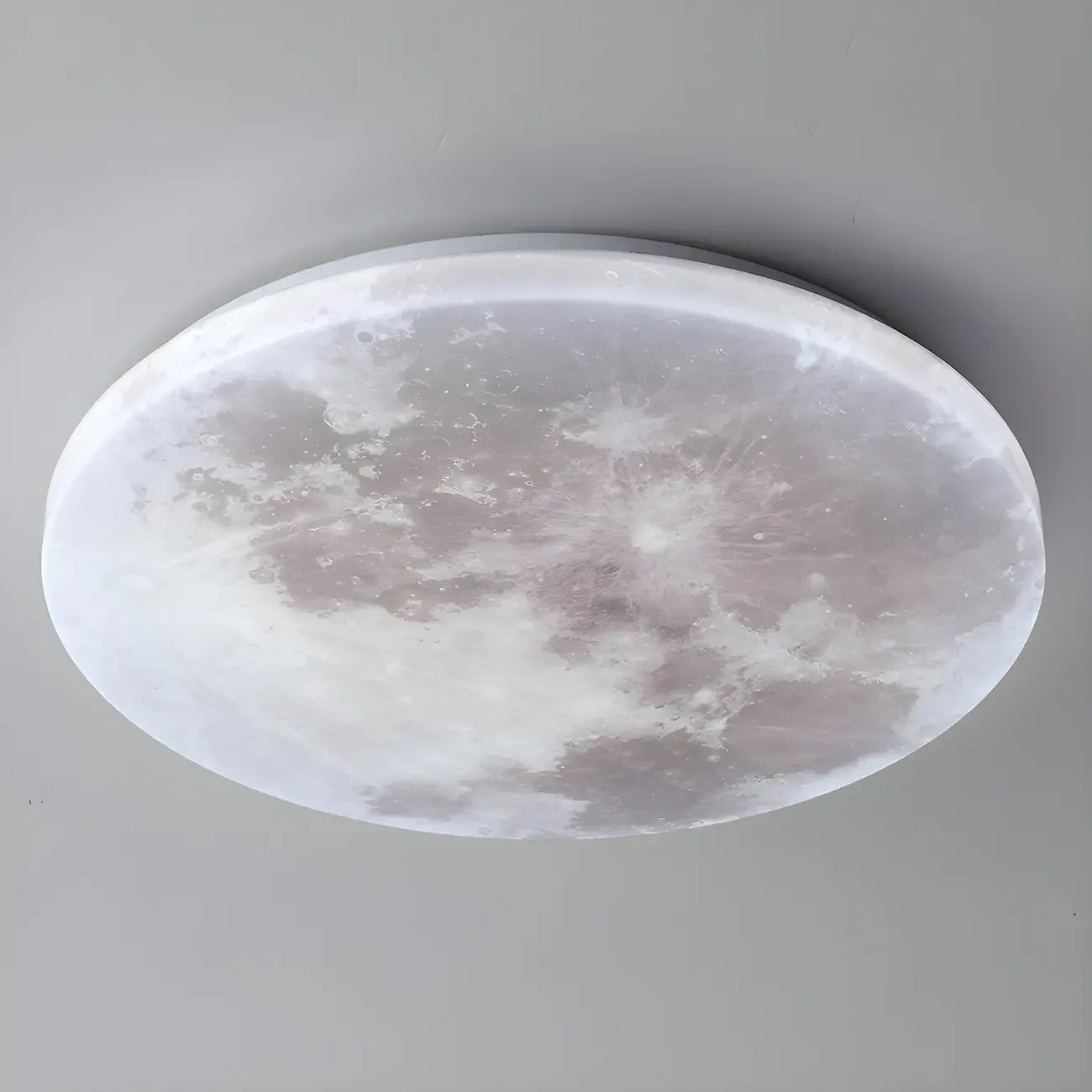 Modern Moon Design Dimmable LED Flush Mount Ceiling Light