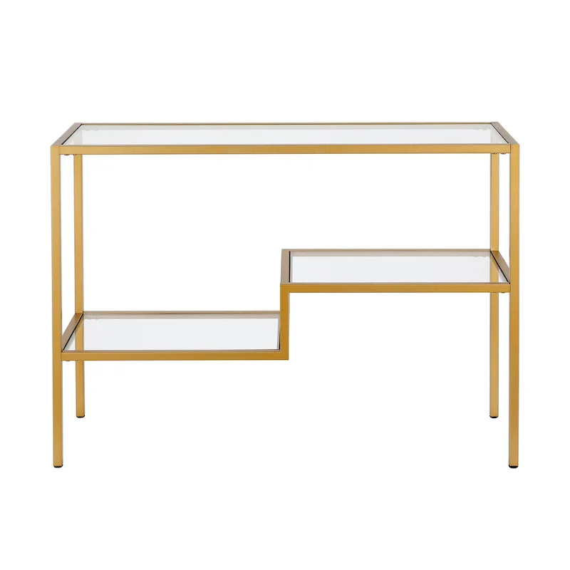 Lovett Console Table Brass Finish