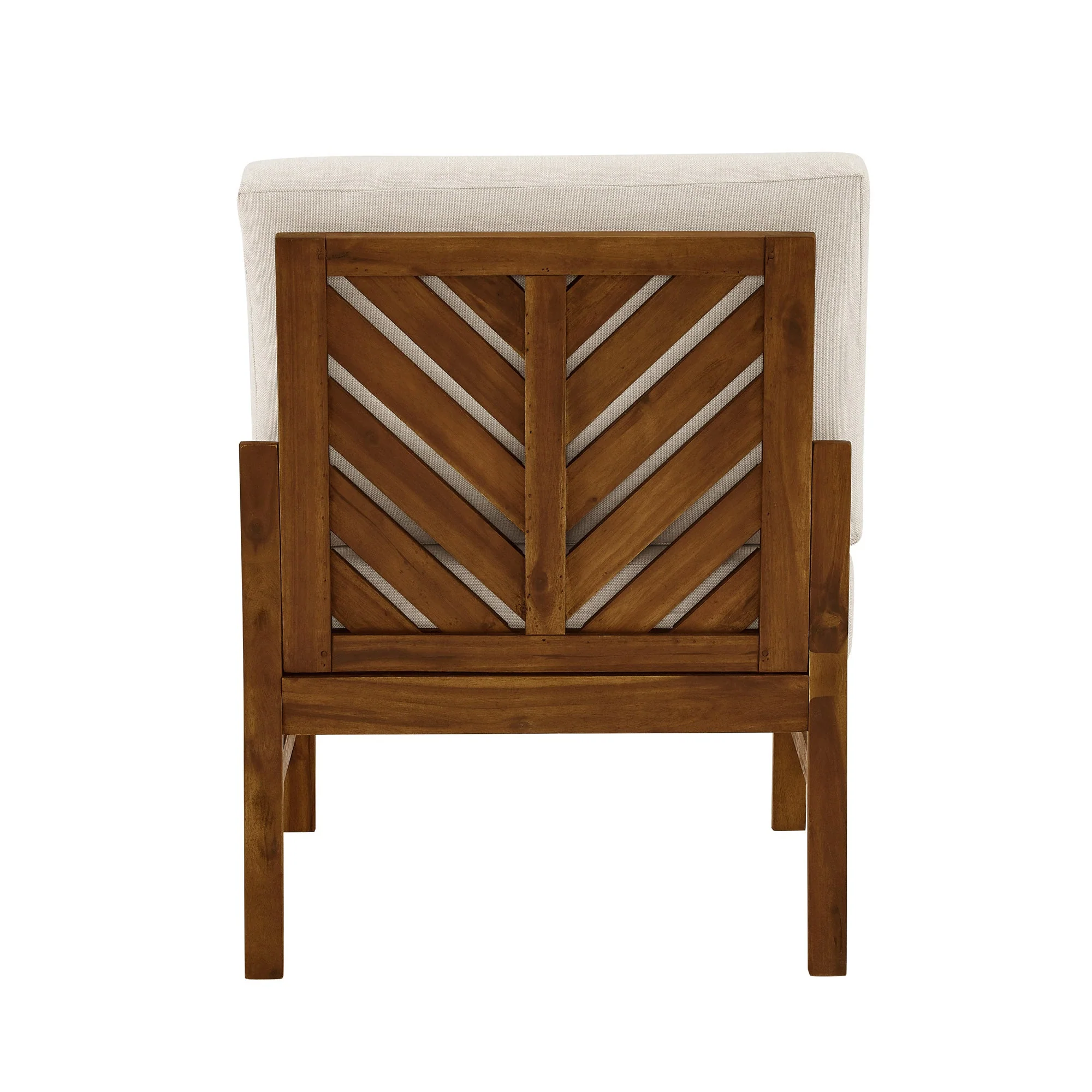 Vincent Acacia Wood Modular Chevron Sectional Seats