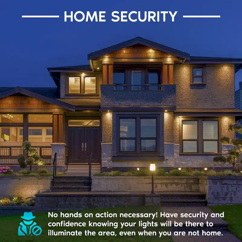 Luxrite A19 LED Dusk to Dawn Light Bulbs Lighting Enclosed Fixture Rated 800lm Damp Rated E26 2 Pack