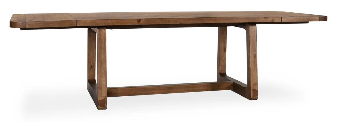 Lyra Pine Wood 80-110 Ext Dining Table Smoke Brown