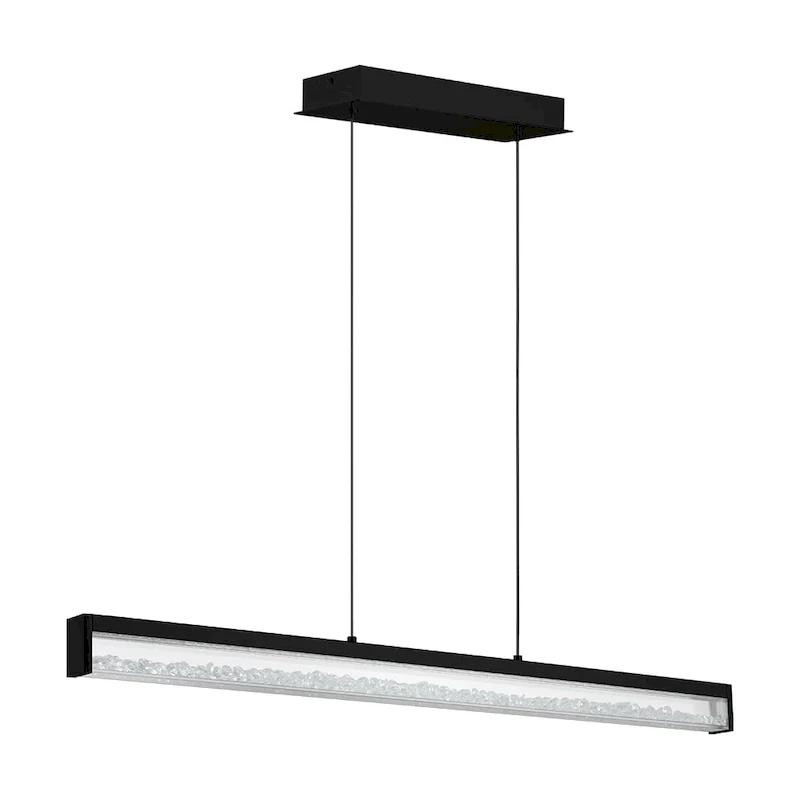Eglo Cardito 1-light Matte Black LED Linear Pendant