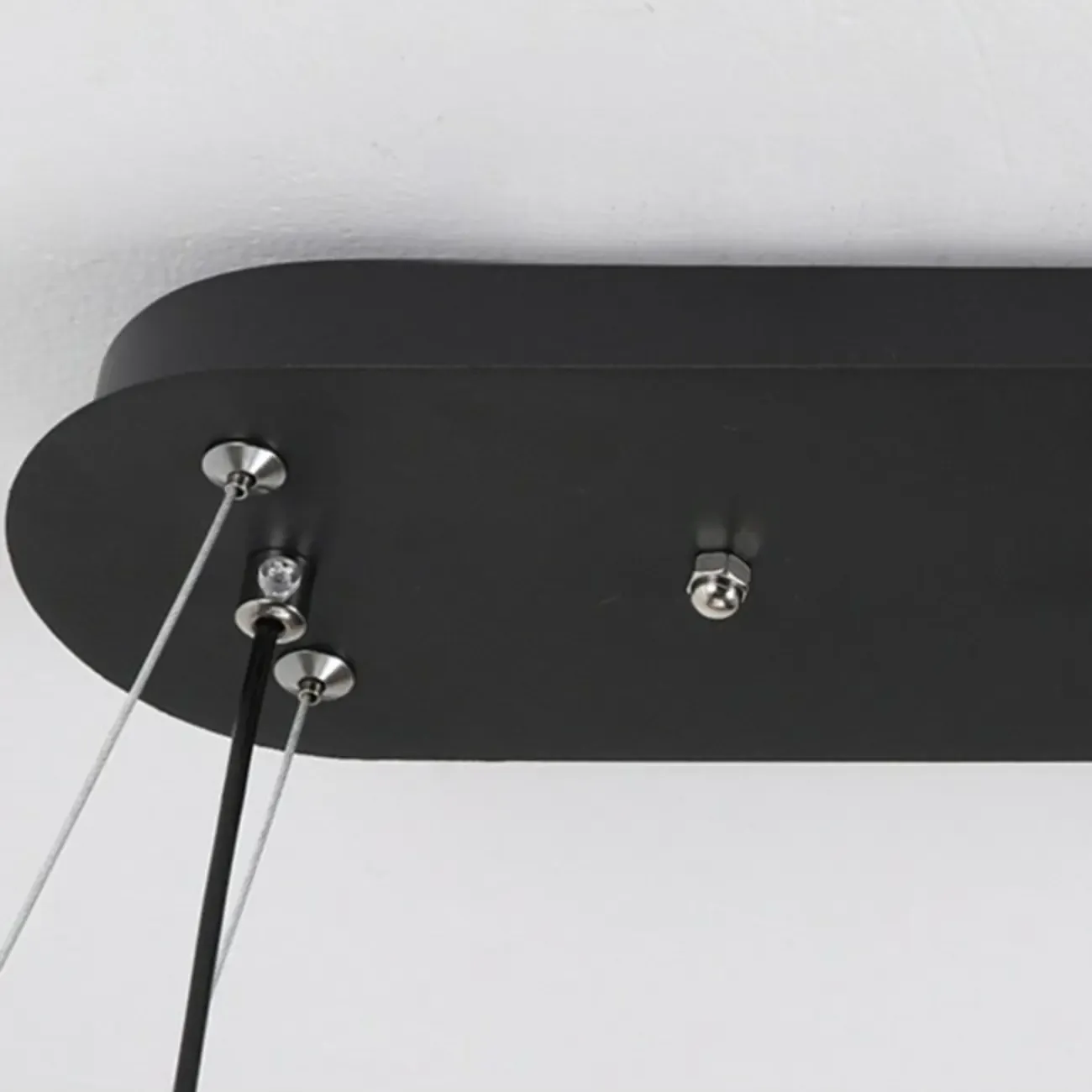 Adjustable 2 Tiers Black Metal 6-Light Dimming Pendant Light